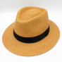 Brown Kamara Panama Traveller Hat - Traclet