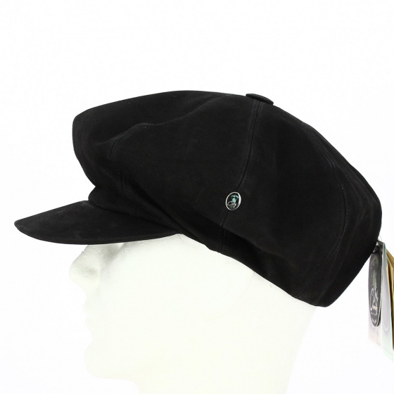 Casquette Gavroche Cuir Noir - City Sport Casquette Gavroche Cuir Noir - City Sport