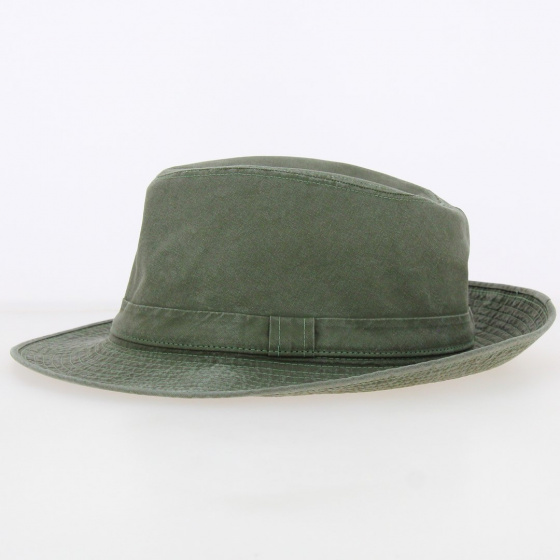 Chapeau Fedora Coton Gabin Grignan Kaki - Crambes