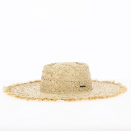 Natural Straw Bardot Floppy Hat - Hatland