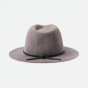 Wesley Traveler Hat Wool Felt Heather Gray - Brixton
