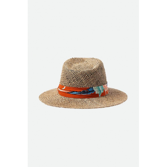 Aloha Natural Straw Fedora Hat - Brixton