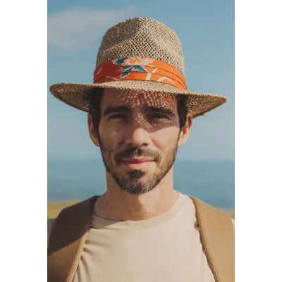 Fedora Aloha Straw Hat Natural - Brixton