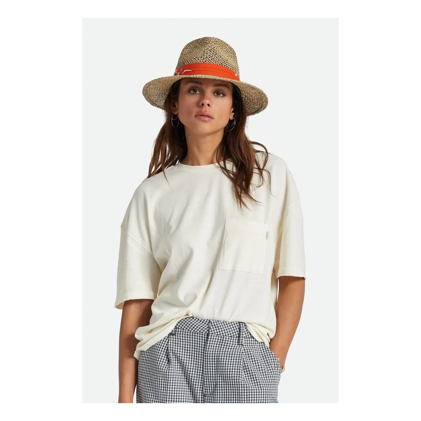 Aloha Natural Straw Fedora Hat - Brixton Reference: 10973 | Traclet Hat Shop