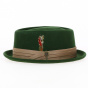 Porkpie Stout Hat Olive Green - Brixton