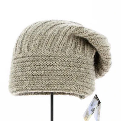 Whistler Long Bonnet Wool & Mohair Taupe - Traclet