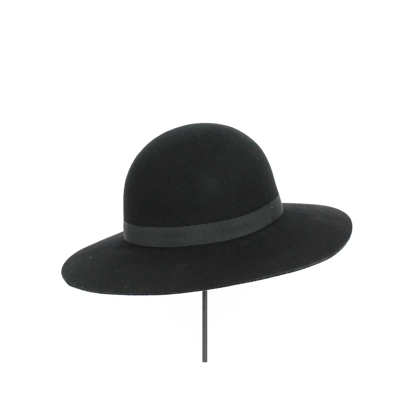 Chapeau Capeline Chouan Feutre Laine Noir - Traclet Référence : 14387 | Chapellerie Traclet