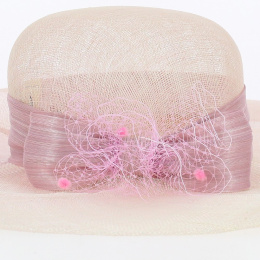 Capeline Ceremony Manon Paille Pale pink - Traclet