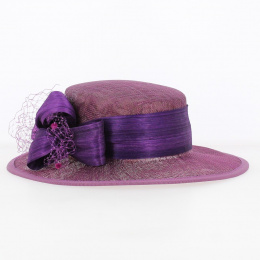 Chapeau de Cérémonie Sidonie Violet - Traclet