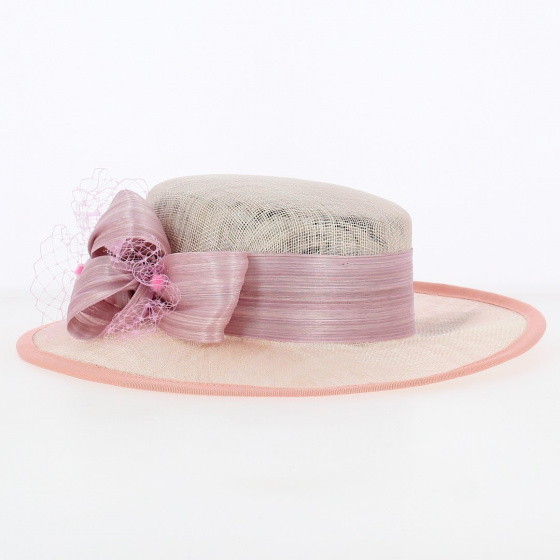 Chapeau de Cérémonie Sidonie Rose - Traclet Chapeau de Cérémonie Sidonie Rose - Traclet