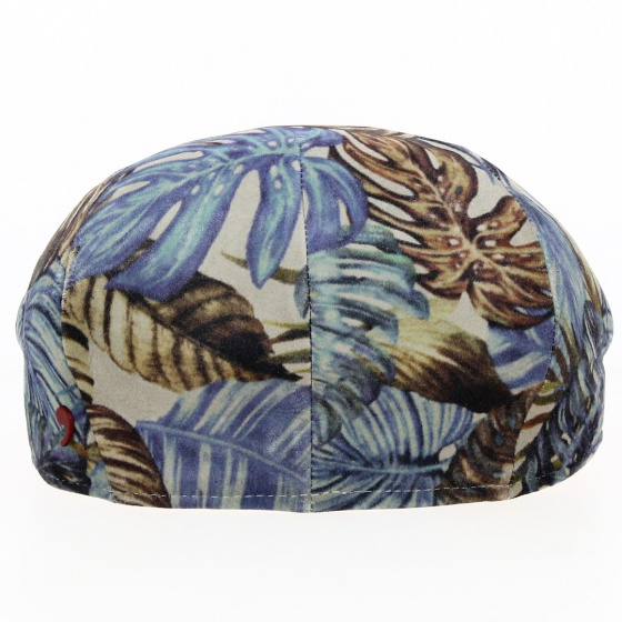 Leather Flat Cap Rudy Tropic - Alfonso d'Este Leather Flat Cap Rudy Tropic - Alfonso d'Este