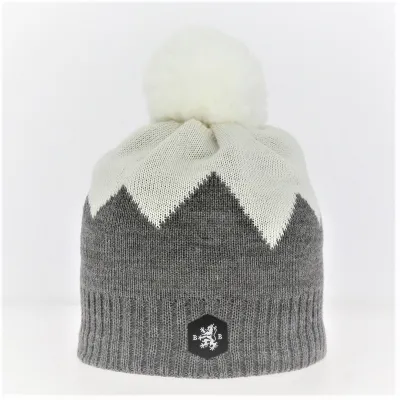 Bonnet Pompon Laine Gerardmer - Blanc Bonnet Reference : 973 | Chapellerie Traclet
