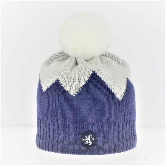 Wool Pompom Beanie Gerardmer - Blanc Bonnet