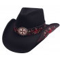 Chapeau Country All For Good Noir & Rouge  - Bullhide
