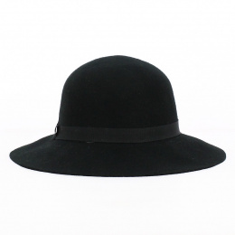 Juliette black felt capeline - Traclet