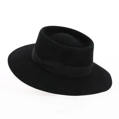 Chapeau Auvergnat Feutre Laine Noir - Traclet