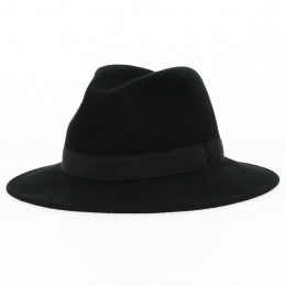 Chapeau Traveller Feutre Laine Noir - Traclet
