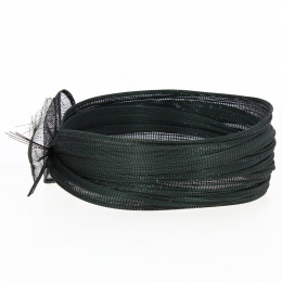 Zebra Pétrole Ceremony Headband - Traclet
