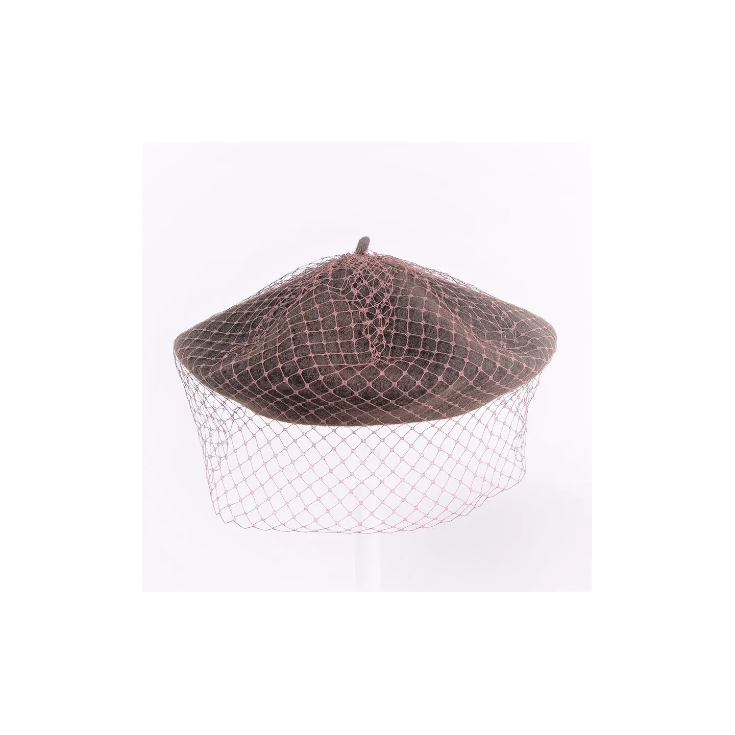 Basque Beret with veil - Kopka Reference: 17662 | Traclet Hat Shop