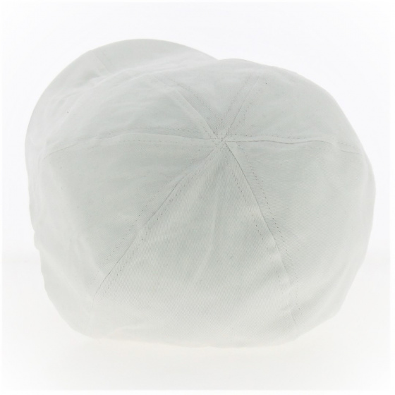 White Cotton Summer Duck Bill Cap - Traclet