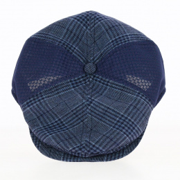 Belfaci Blue Silk Patchwork Cap - Fléchet