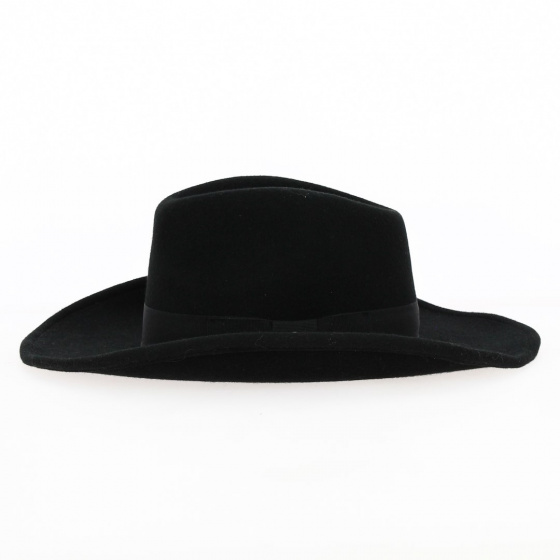 Chapeau Western Feutre laine Noir - Traclet Chapeau Western Feutre laine Noir - Traclet