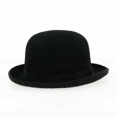 Chapeau Melon Feutre Laine Noir- Traclet Reference : 10808 | Chapellerie Traclet