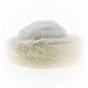 Toque Marmotte white fleece & white faux fur - Traclet