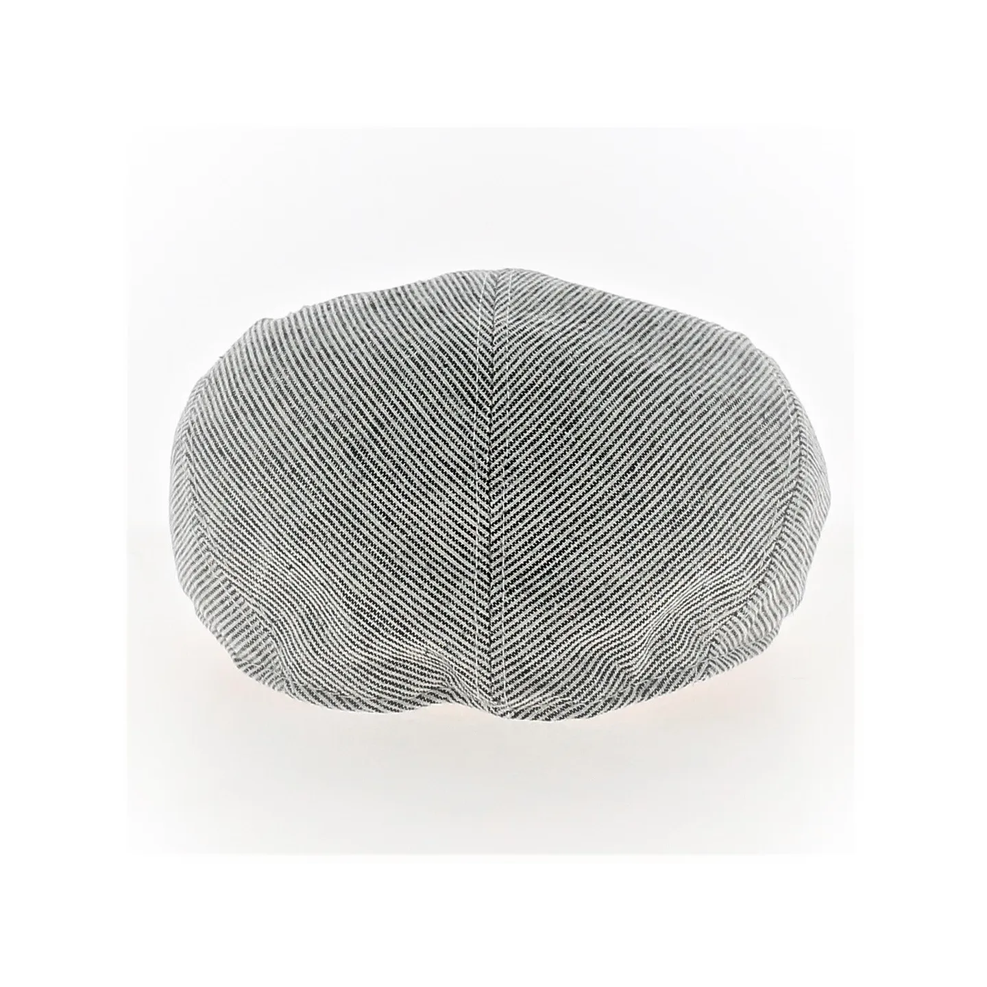 Casquette bombée Lin à rayures Bleu et blanche - Traclet Reference : 12429 | Chapellerie Traclet