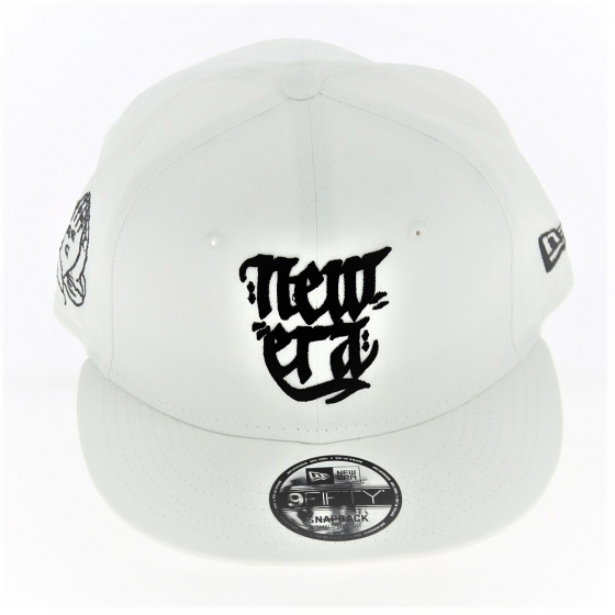 New Era Script 9Fifty White Snapback Cap - New Era