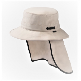 Recycled Fabric Traveller Hat with Neck Flap Off-White UPF50+ - Tilley