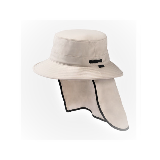 Recycled Fabric Traveller Hat with Neck Flap Off-White UPF50+ - Tilley