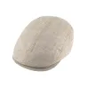 Casquette Plate Lin Naturel - Fiebig Reference : 11348 | Chapellerie Traclet