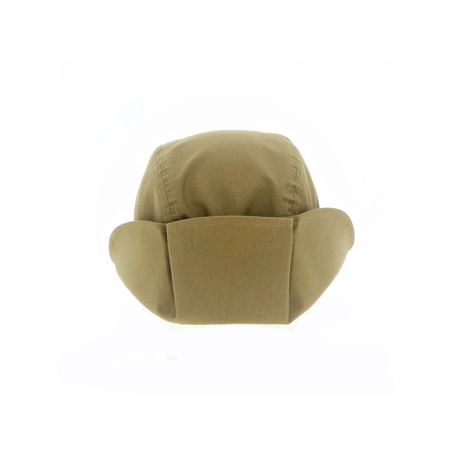 Beige Cotton Baseball Cap with Neck Cover Marly - Crambes Reference: 11346 | Traclet Hat Shop