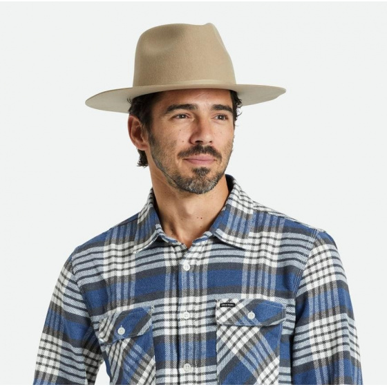 Chapeau Cowboy Cohen Feutre Laine Sable - Brixton Chapeau Cowboy Cohen Feutre Laine Sable - Brixton
