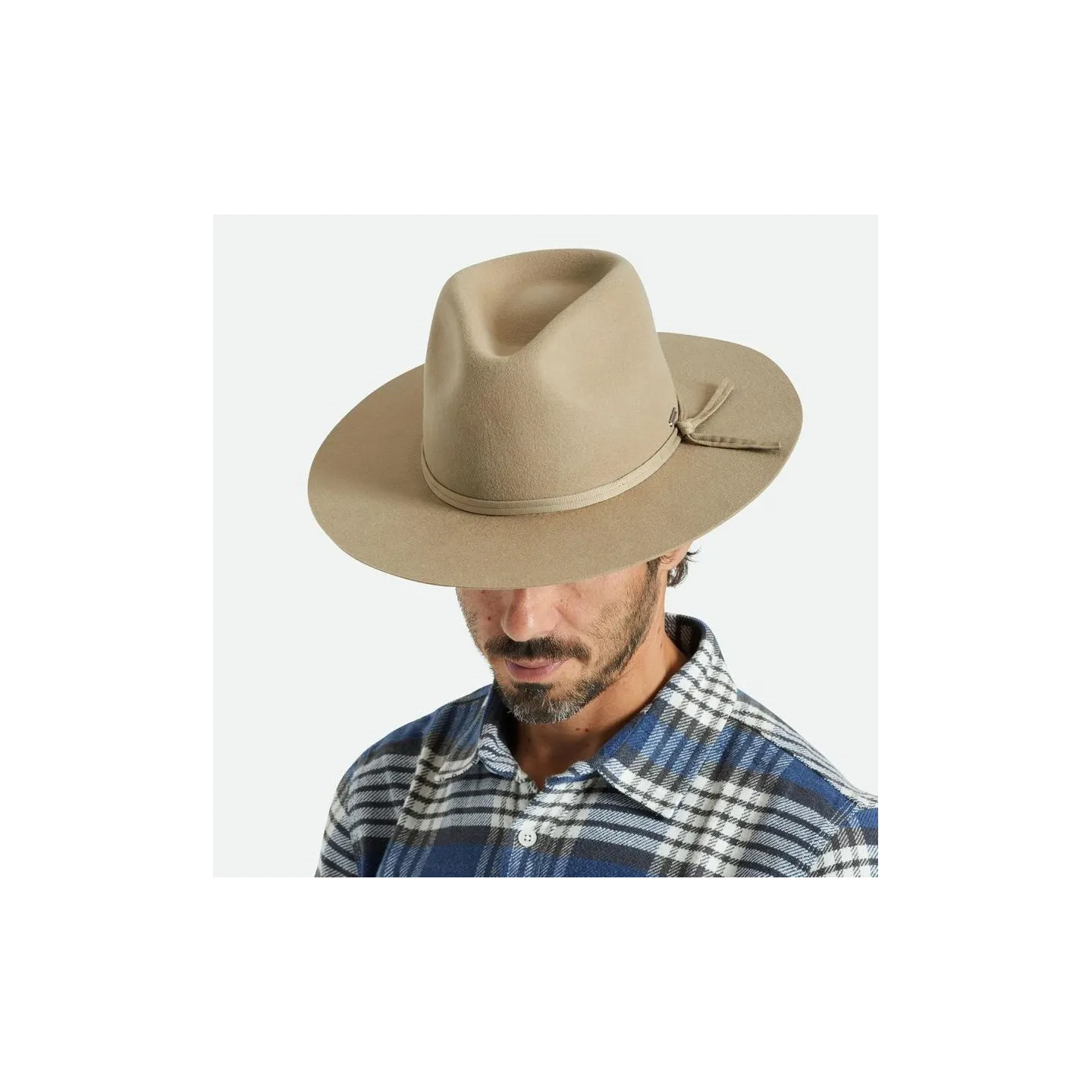 Chapeau Cowboy Cohen Feutre Laine Sable - Brixton Reference : 17615| Chapellerie Traclet