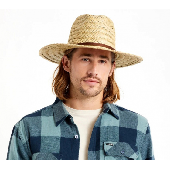 Natural Straw Cohen Cowboy Hat - Brixton Natural Straw Cohen Cowboy Hat - Brixton