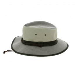 Grey Cotton Safari Hat Lucas UPF 50+ - Crambes