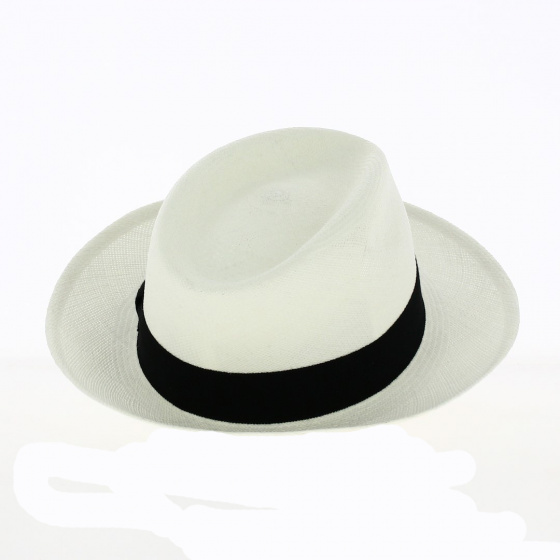 White Panama Fedora Hat Gabin - Crambes