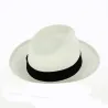 Chapeau Fedora Panama Gabin Blanc - Crambes Reference : 11738 | Chapellerie Traclet