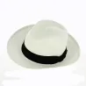 Chapeau Fedora Panama Gabin Blanc - Crambes Reference : 11738 | Chapellerie Traclet