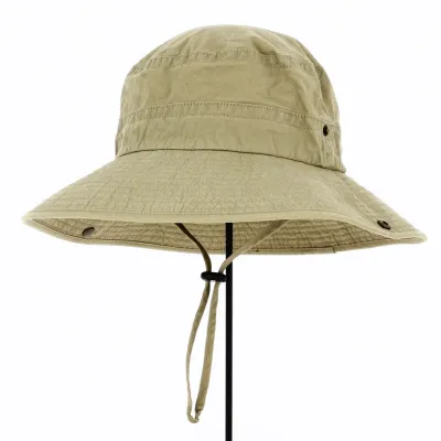 Chapeau Bob Larges bords Oliver Beige - Traclet Reference : 10695 | Chapellerie Traclet