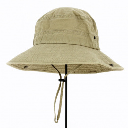 Wide-brimmed bucket hat Oliver Beige - Traclet