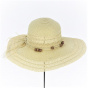 Capeline Safia Paille Papier Beige - Traclet