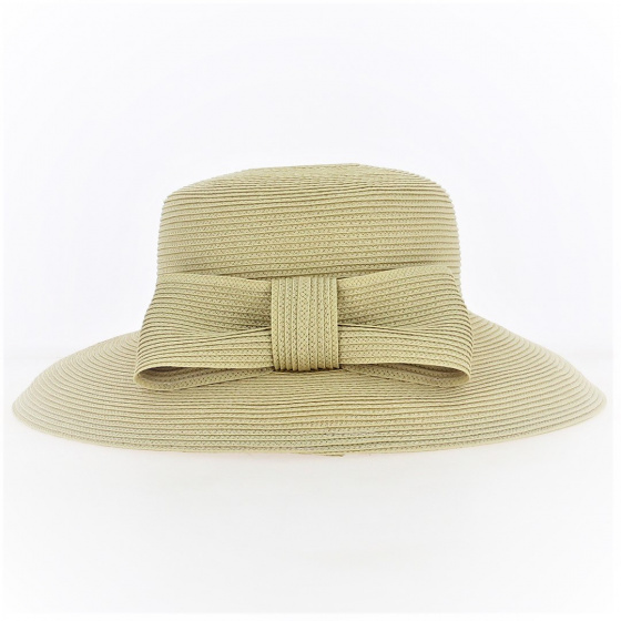 Beige Bow Ceremony Capeline - Willy's Paris