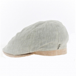 Beige Linen Duckbill Cap - Flechet