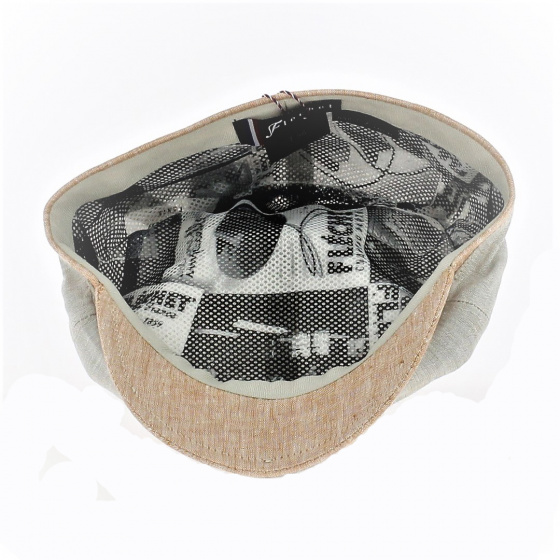 Casquette Bec de Canard Lin Beige - Flechet Casquette Bec de Canard Lin Beige - Flechet