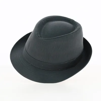 Trilby Black Cotton Hat - Traclet