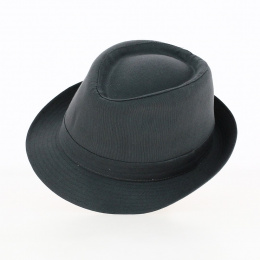 Anthracite Gray Cotton Trilby Hat - Traclet