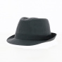 Trilby Black Cotton Hat - Traclet